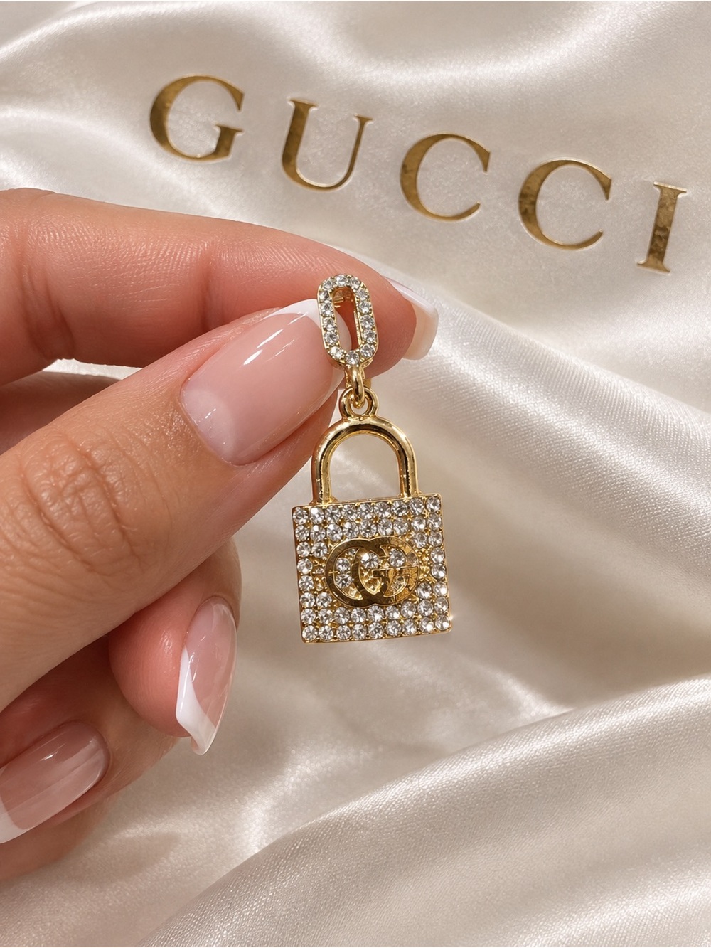 Gold Tone Double G Crystal Earrings — NWT - Fab Fashion Jewelry